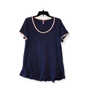 LuLaRoe Classic tee Navy Blue Short Sleeve Tee